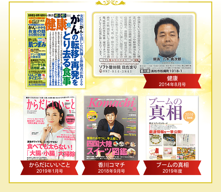 高松市にある当整体院の掲載メディア一覧